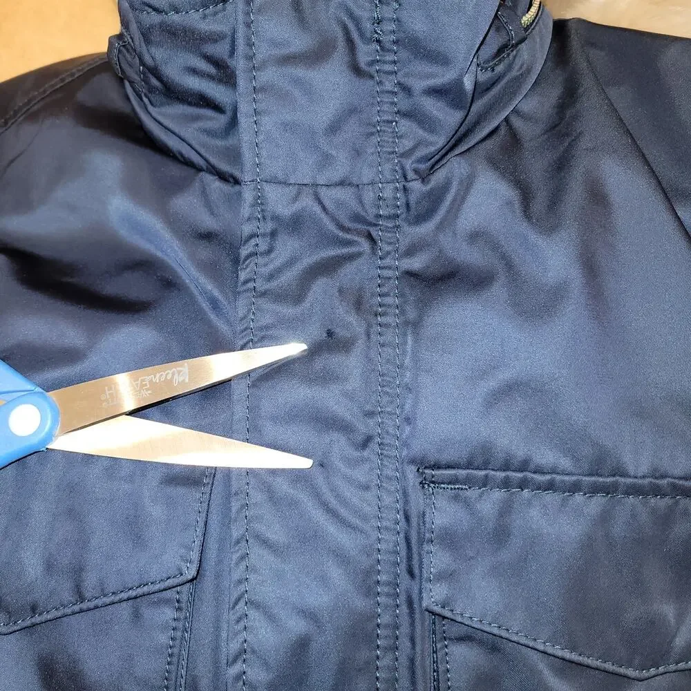 Abercrombie & Fitch Men's M Navy Technical Utility Field Jacket Hooded Outdoor
